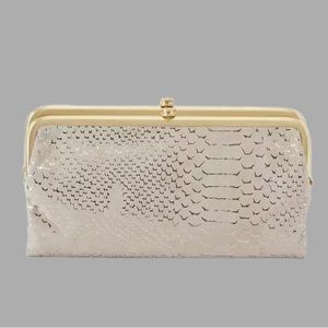 Hobo Lauren Wallet - Gold Filigree Exotic NWOT